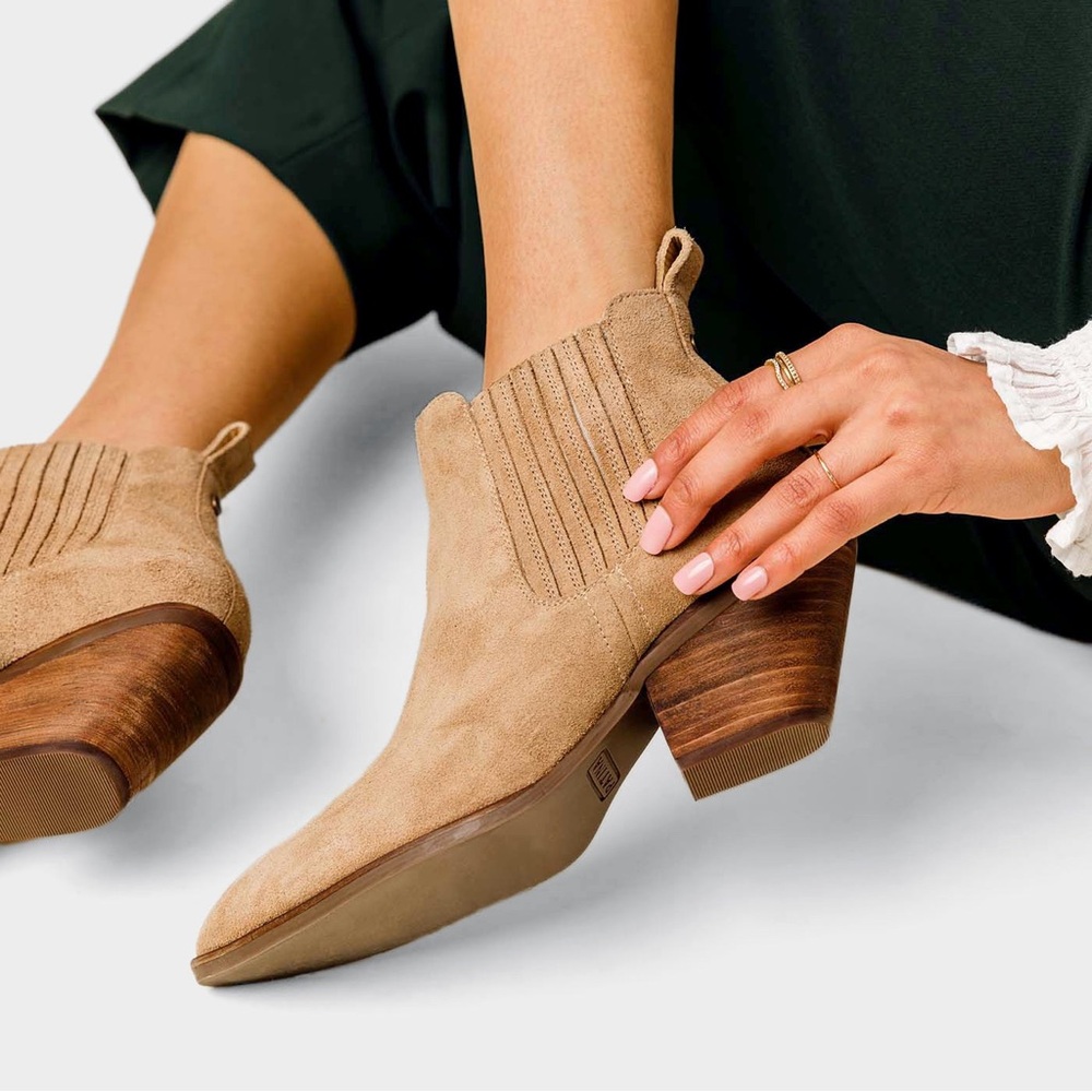 Tan Suede Ankle Boots